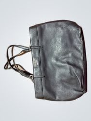 Guess Black Leather Tote Bag