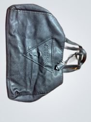 Guess Black Leather Tote Bag