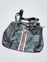 Guess Black Monogram Small Handbag
