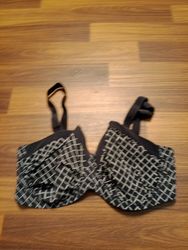Black and White Checkered Bra