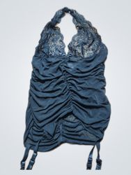 Black Lace Trim Camisole Top