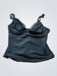 Unbranded Black Lace Trim Camisole