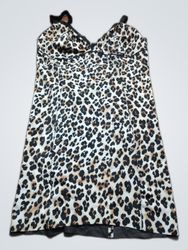 Leopard Print Slip Mini Dress