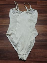 White Sheer Bustier Bodysuit