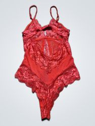Red Lace Bodysuit