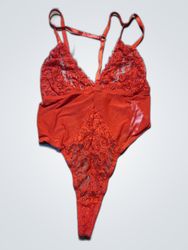 Red Lace Bodysuit