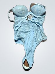 Unbranded Light Blue Lace Bodysuit