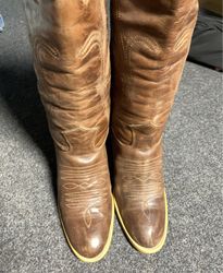 Brown Leather Cowboy Boots