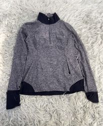 Lululemon Athletica Gray Heather 1/4 Zip Pullover