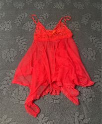 Red Lace Babydoll Lingerie