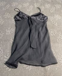 Frederick's of Hollywood Black Slip Dress