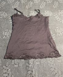 Top de alças com renda SMART Lace Trim Cami