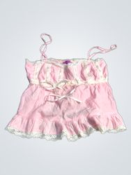 Ed Hardy Pink Lace Trim Cami