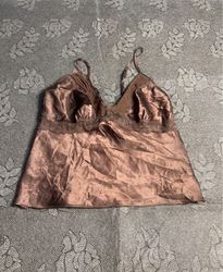 Secret Treasures Satin Lace Trim Cami