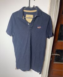 Hollister Navy Blue Polo Shirt