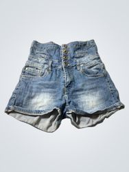 Denim High Waisted Shorts