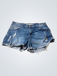 Basic Dudes Collection Distressed Denim Shorts