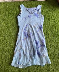 La Belle Blue Vestido Floral Tamanho 11