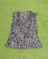 Banana Republic ärmellose Bluse mit Paisley-Muster