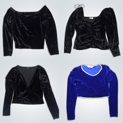 Velvet tops