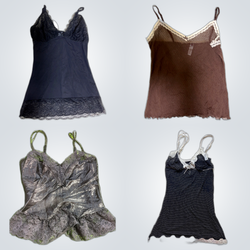 Y2K Lace Trim Camisoles