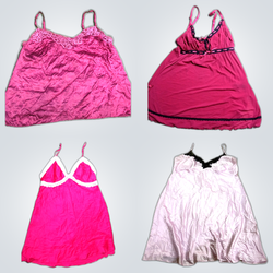 Y2K Pink Satin Dresses