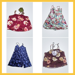 Printed slip dress