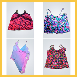 Colourful slip Tops