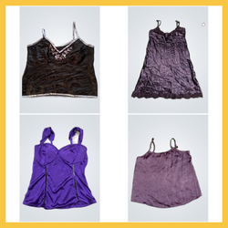 Velvet or slip tops