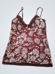 Brown Floral Camisole