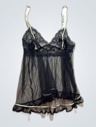 Camisola de Renda Preta da Victoria's Secret