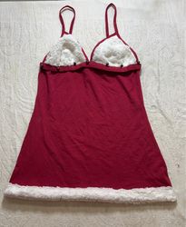 Tezenis Red and White Women's Sleepwear Top