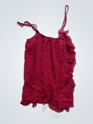 Red Ruffled Camisole