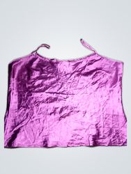 Gina Bacconi Purple Satin Camisole
