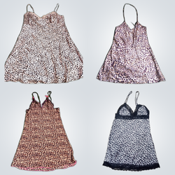 Y2K Leopard Slip Dresses