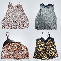Y2K Leopard Print Dresses