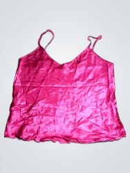 Pink Satin Camisole Top