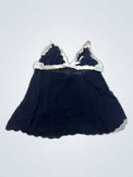 Ann Summers Black Lace Trim Chemise