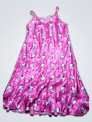 Snoopy Pink Satin Dress