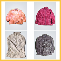 Mixed Y2k Lather jacket