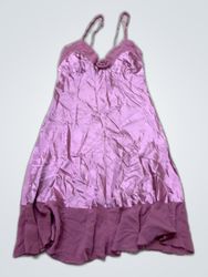 Robe en polyester rose