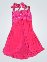Chemise en dentelle rose