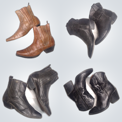 Y2K Black Leather Boots