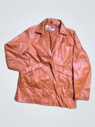 Brown Leather Coat