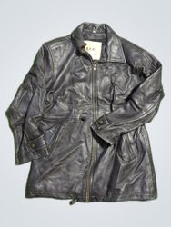 Black Leather Jacket by Shakeel International