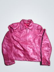 Pink Leather Jacket