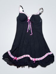 Victoria's Secret Black Lace Trim Camisole
