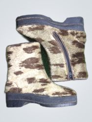 UGG Australia Furry Cow Print Boots