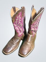 Ariat Cowboy Boots Brown Leather