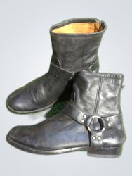 Black Leather Ankle Boots